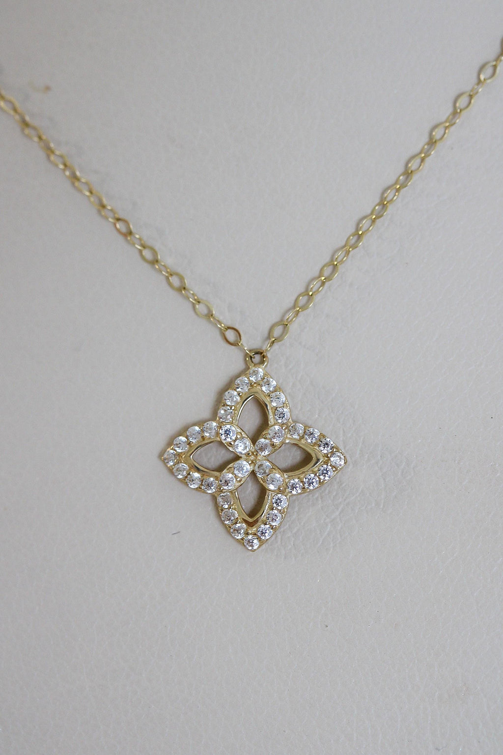 "Star Flower CZ" Baby Jewelry Set - 14k Gold