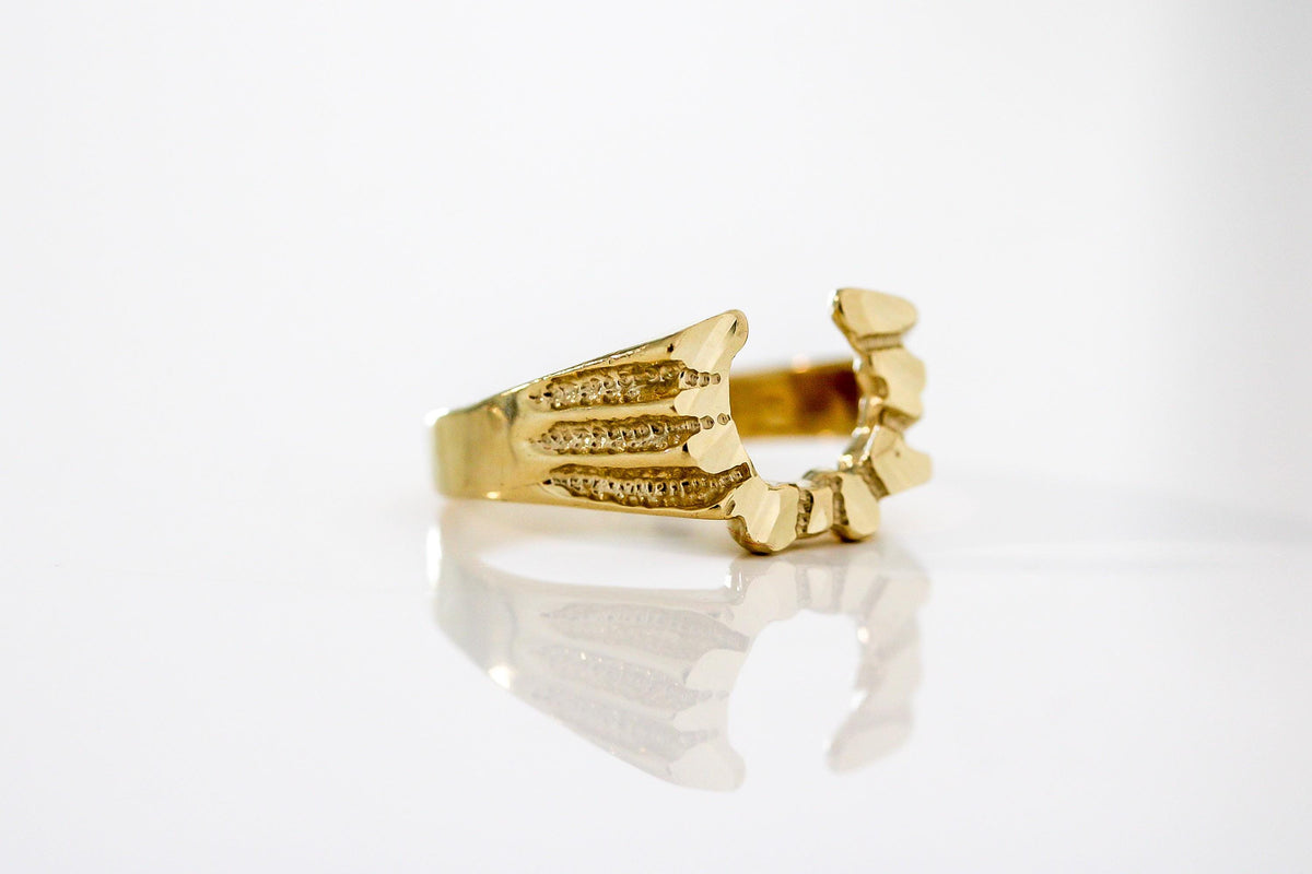 "Horseshoe" Ring - 10k Yellow Gold