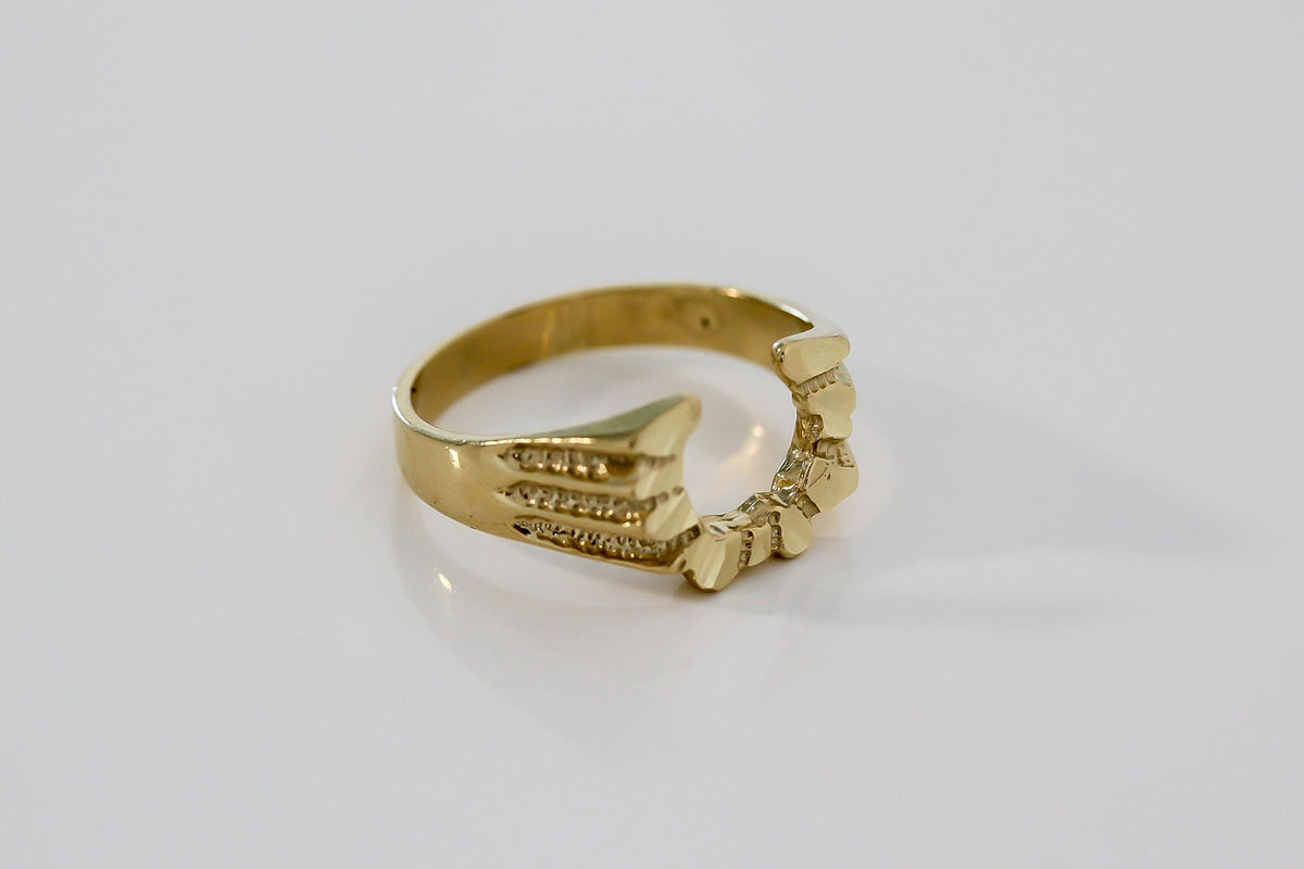 "Horseshoe" Ring - 10k Yellow Gold