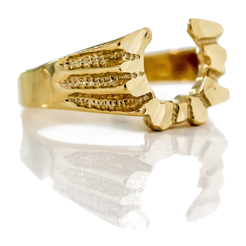 "Horseshoe" Ring - 10k Yellow Gold