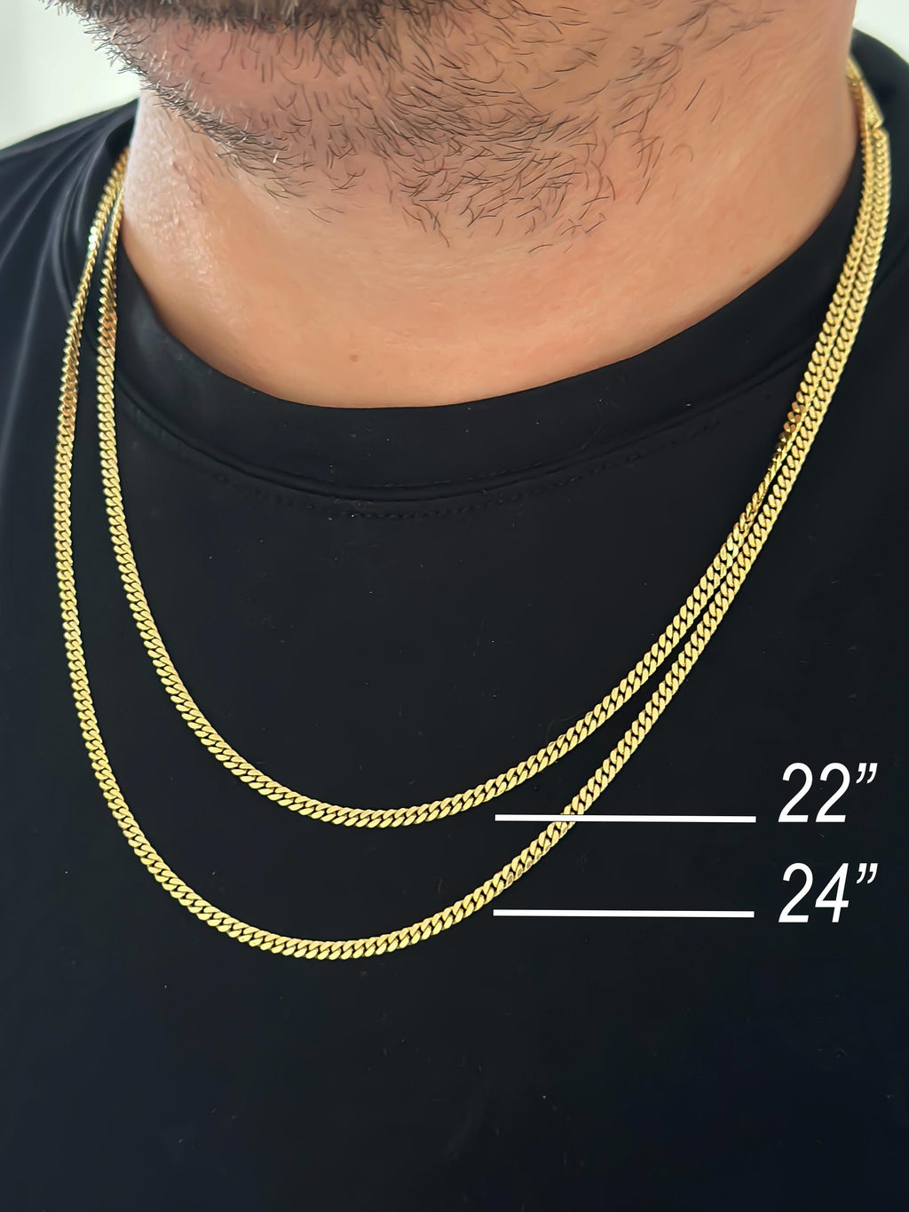 “Miami Cuban” Necklace - 14k or 10K Gold 3mm