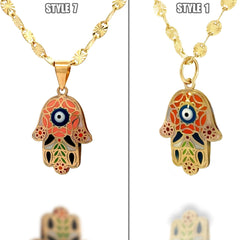 “Hamsa Hand” Pendant - 14k Gold