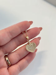 'Puffed Heart' Pendant - 14k Solid Gold