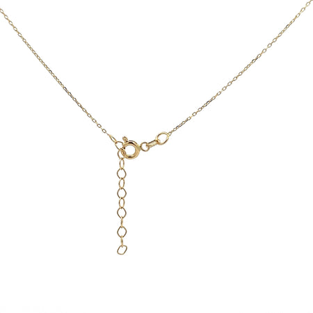 14k Gold Cubic Zirconia Cross Pendant Necklace
