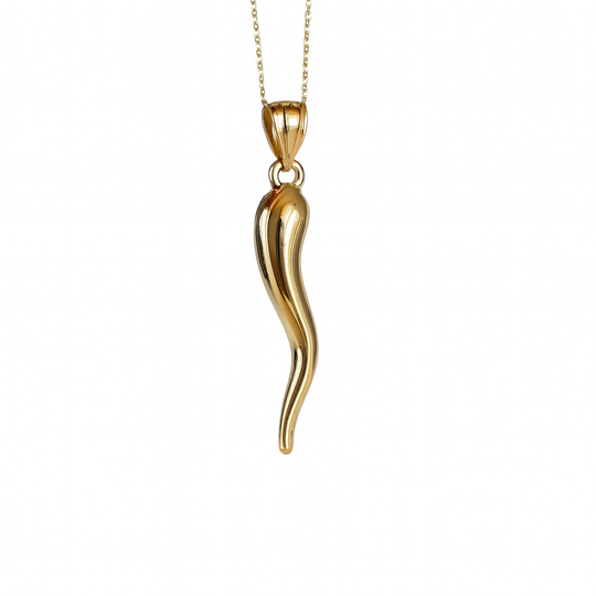 “ Italian Cornicello” Pendant - 14k Or 10K Gold