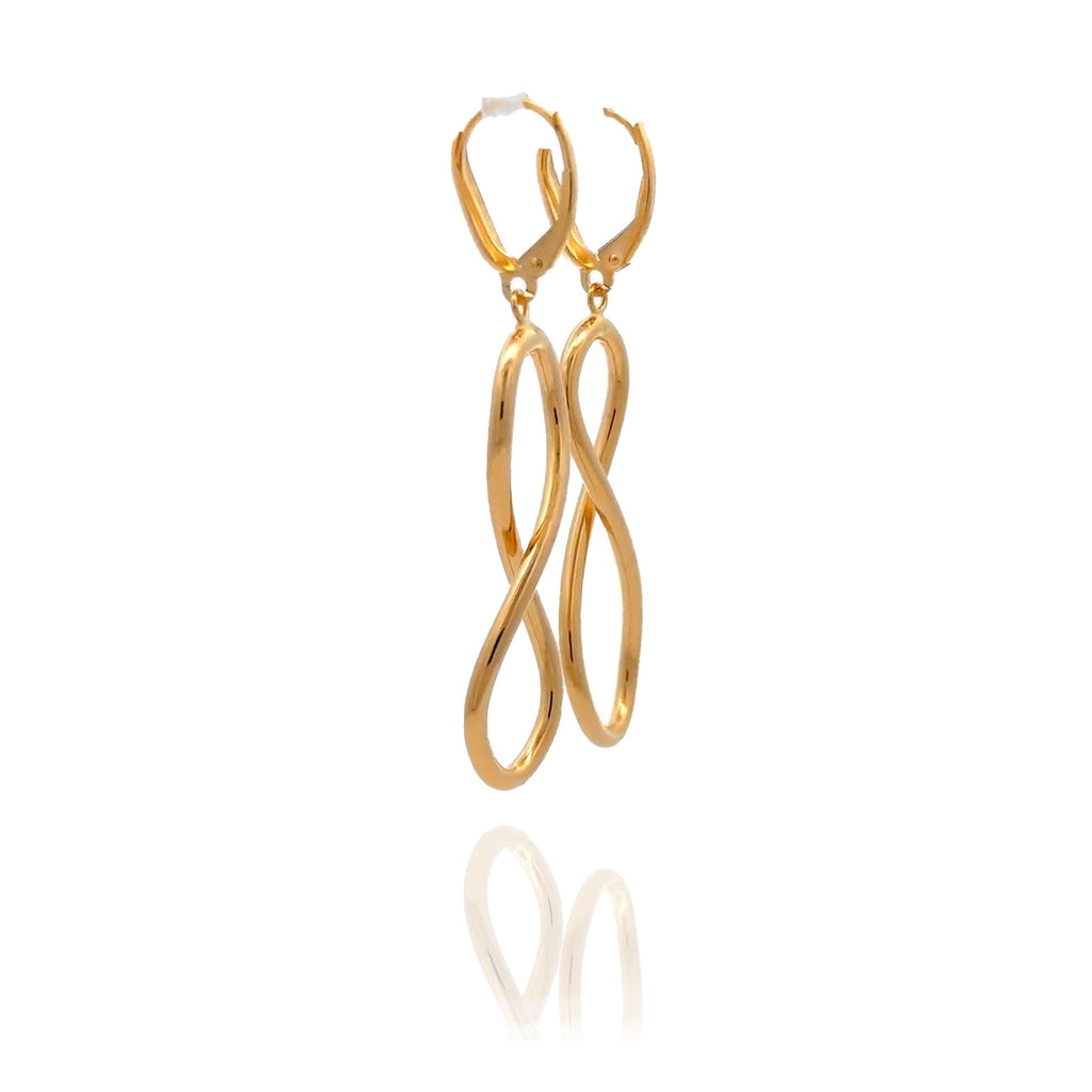 “Infinity Loop” Earrings - 14k Gold