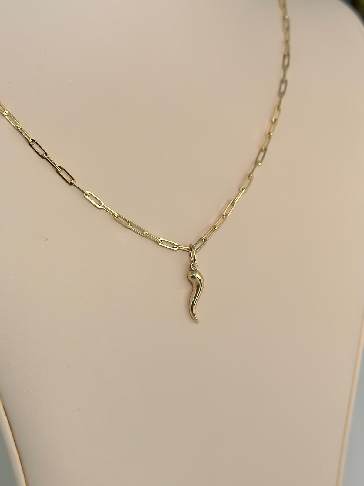 “ Italian Cornicello” Pendant - 14k Or 10K Gold