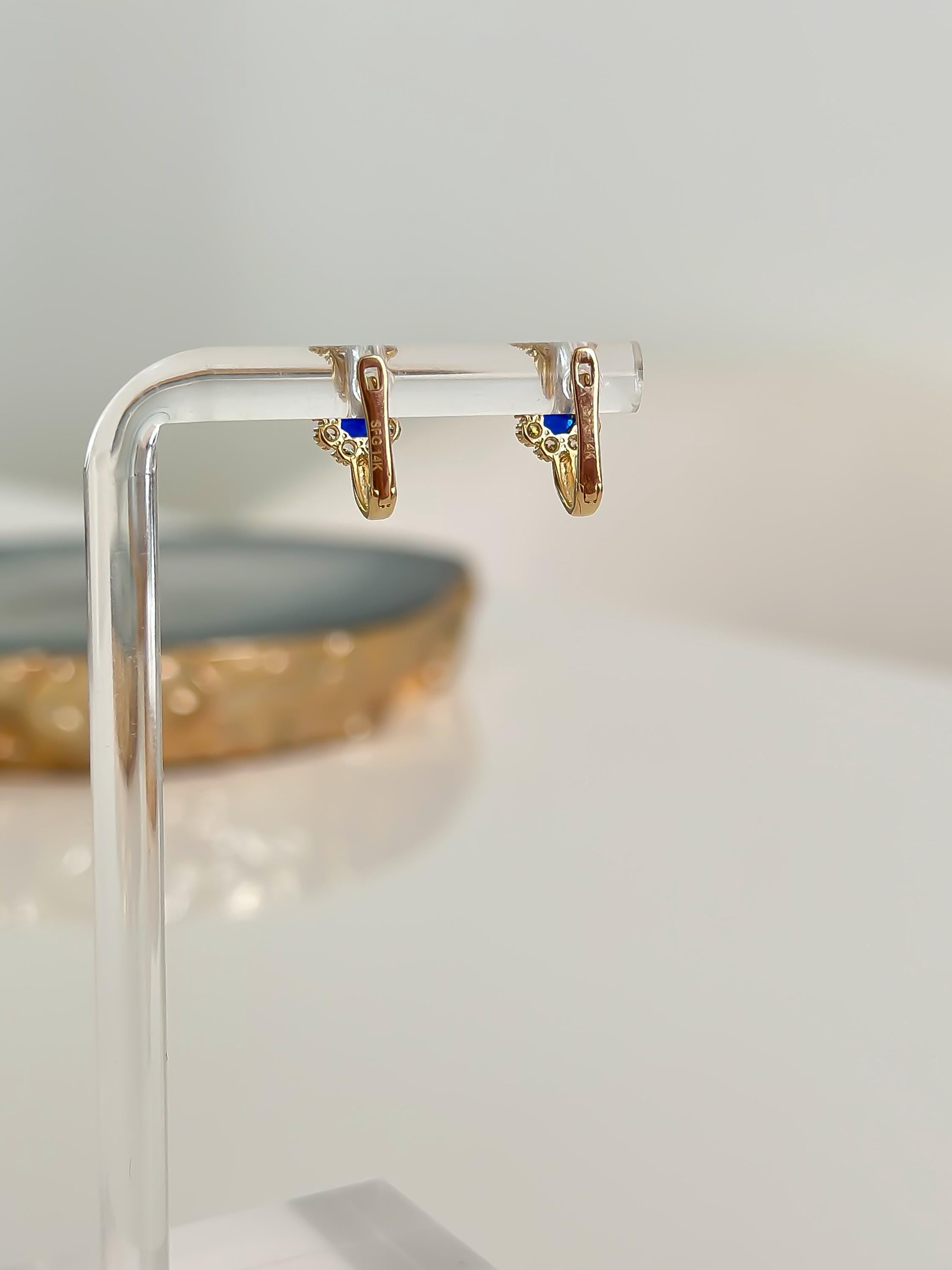“Royal Spark” Earrings - 14k Gold