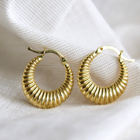 “Golden Stripes” Earrings - 14k Gold