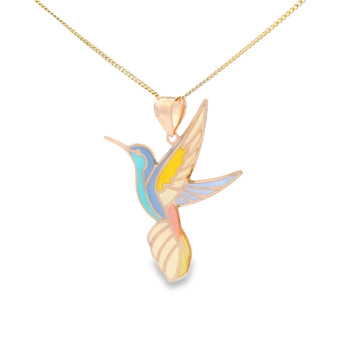“Humming Bird” Pendant - 14k Gold