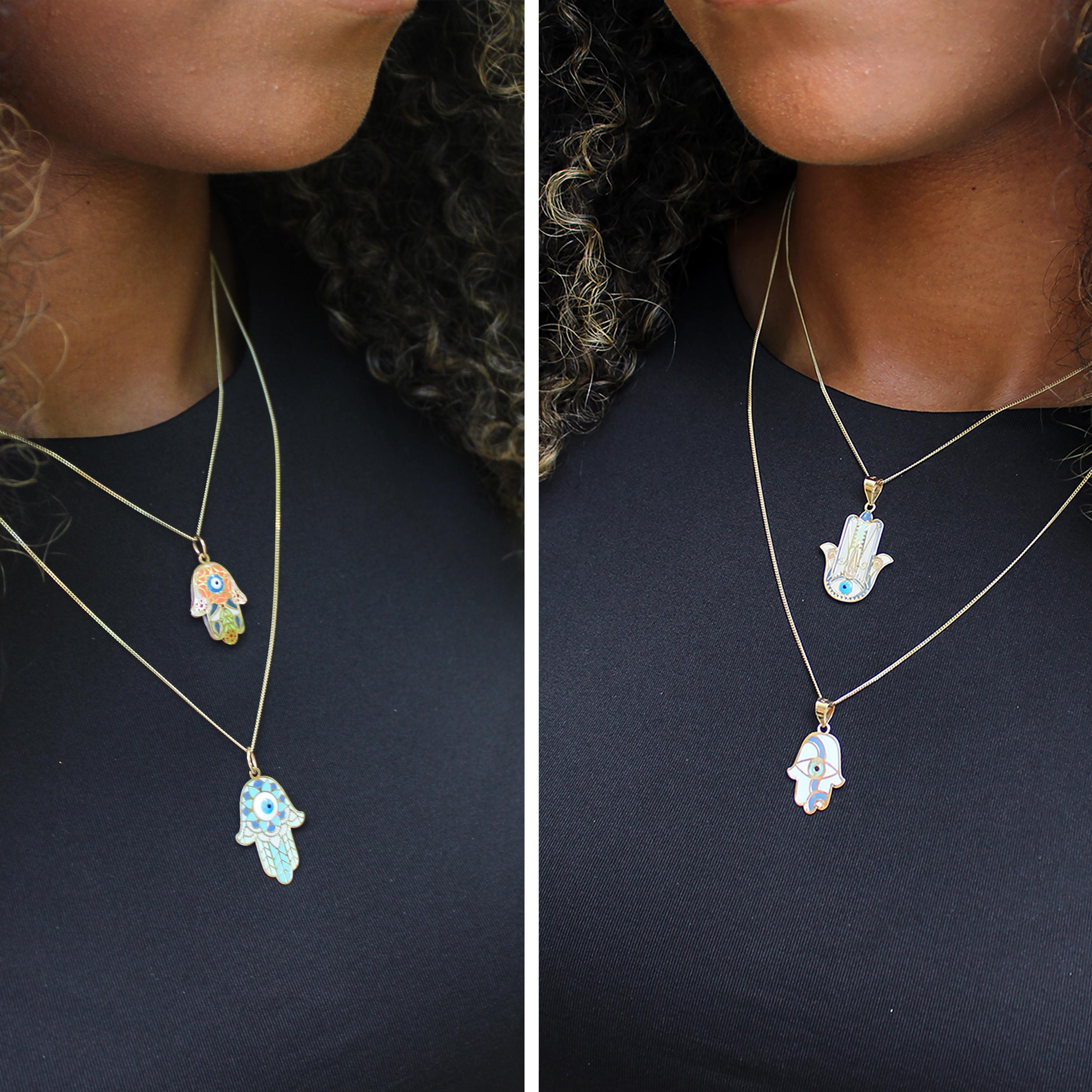 “Hamsa Hand” Pendant - 14k Gold