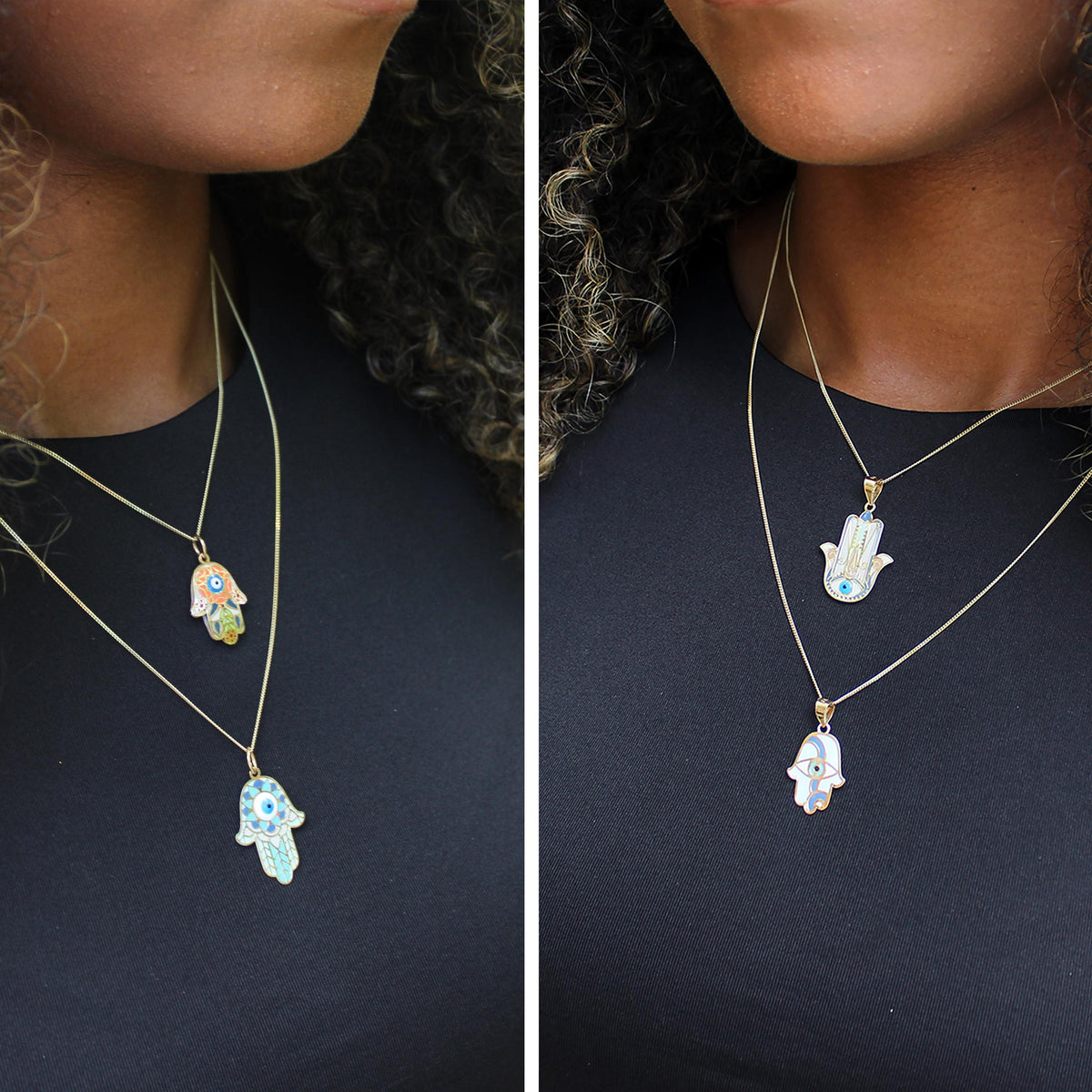 “Hamsa Hand” Pendant - 14k Gold