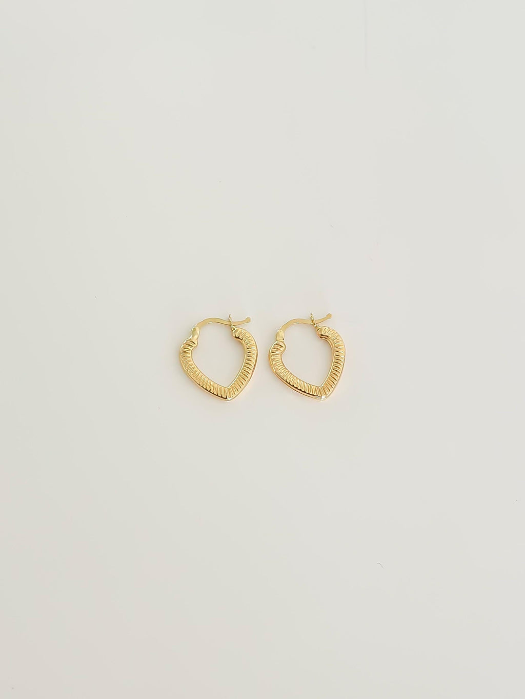 “Textured Love” Earrings - 14k Gold