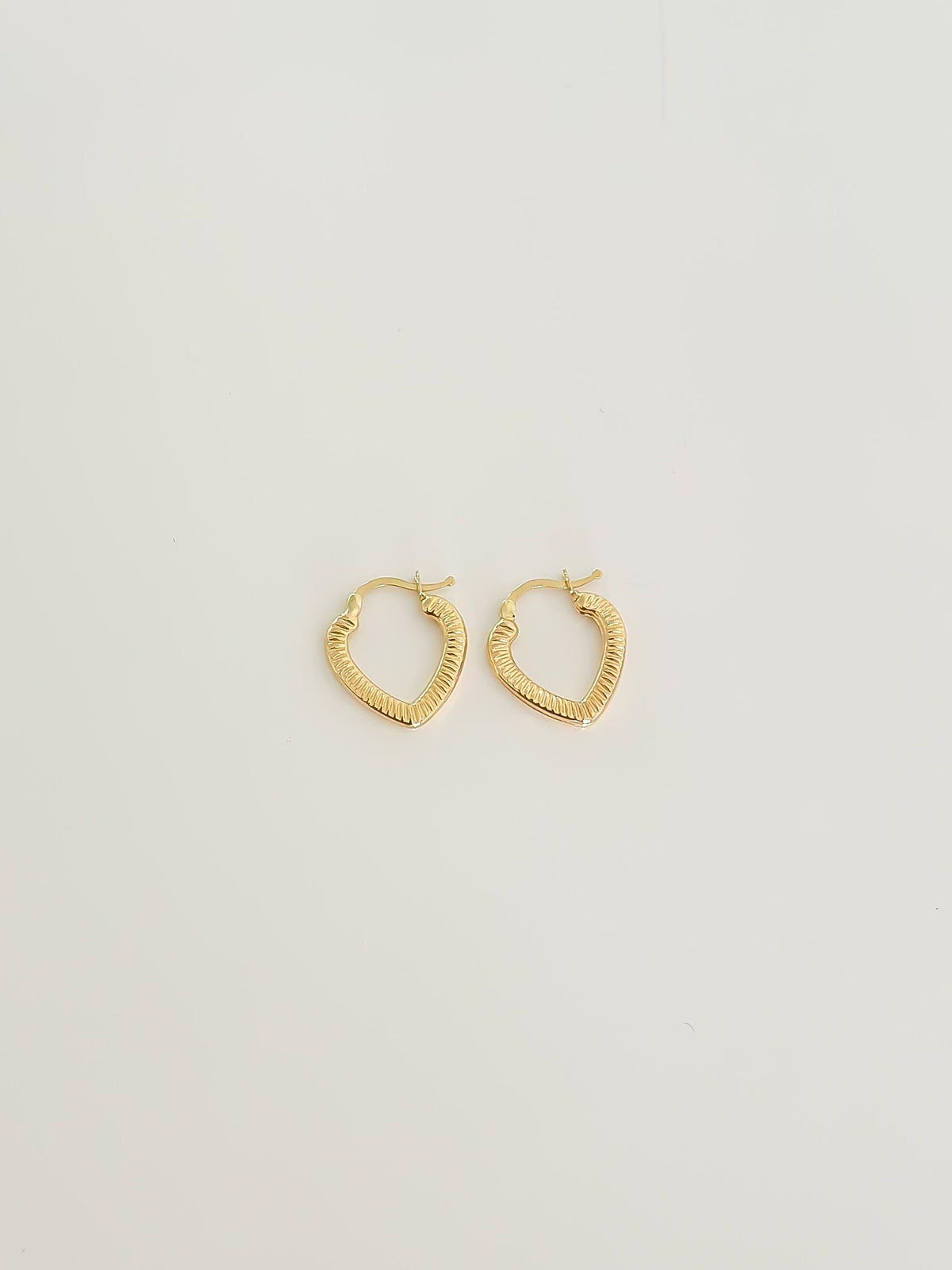 “Textured Love” Earrings - 14k Gold