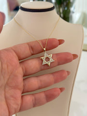“Star of David” Necklace – 14k Solid Gold