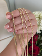 “Statement Cuban” Chain – 14k Solid Gold