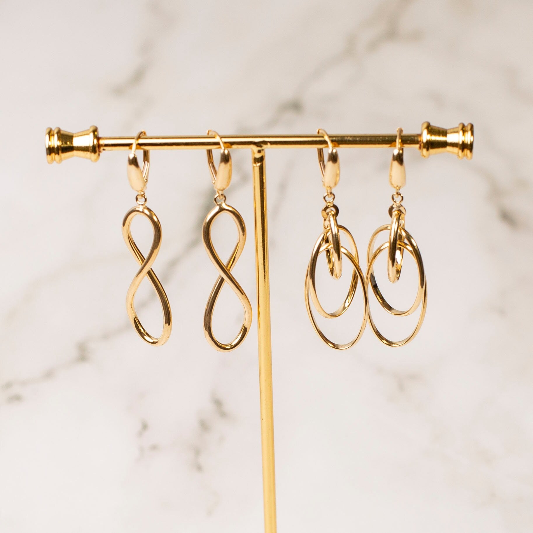 “Infinity Loop” Earrings - 14k Gold