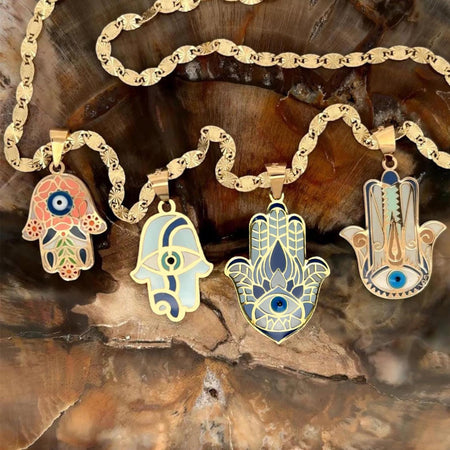 “Hamsa Hand” Pendant - 14k Gold