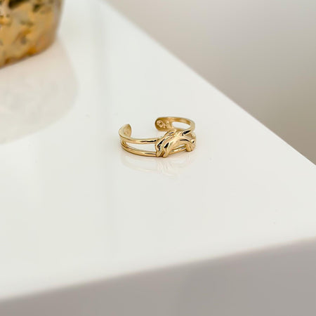 14k Gold “Coastal Dolphin” Ring