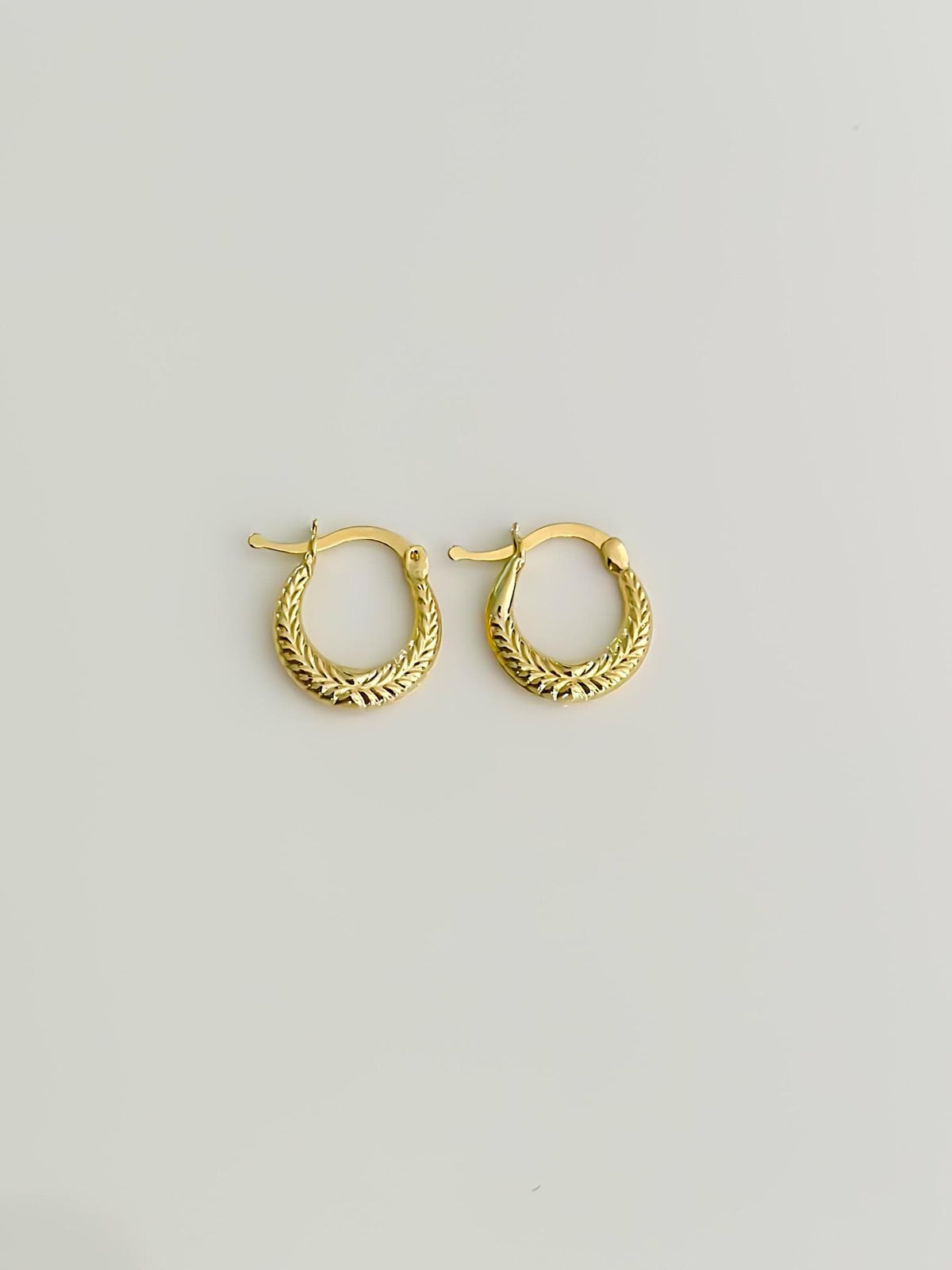 “Mini Braided Hoops” – 10k or 14k Solid Gold