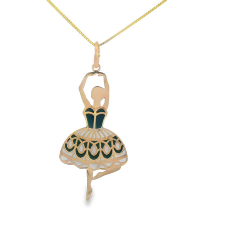 “Ballet Beauty” Pendant – Solid Gold