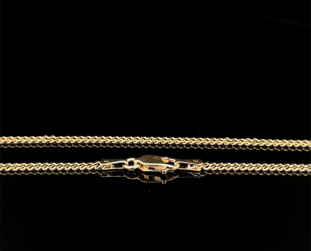 “Miami Cuban” Necklace - 14k or 10K Gold 2mm