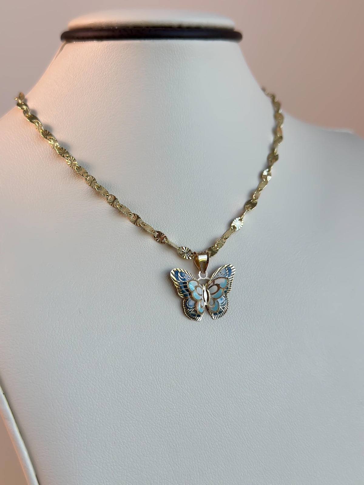 Butterfly Dreams” Pendant – 14k Solid Gold