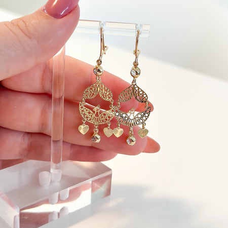“Majestic Bloom” Earrings - 14k Gold