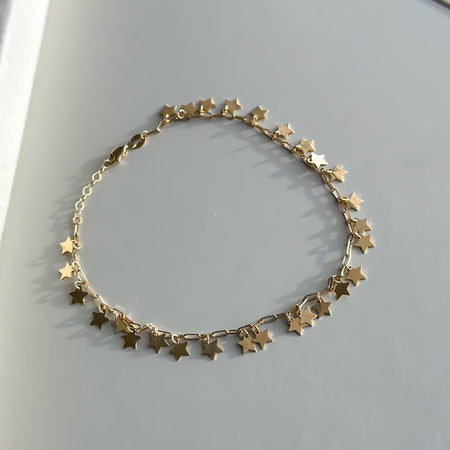 “Starlight” Anklet - 14k Gold