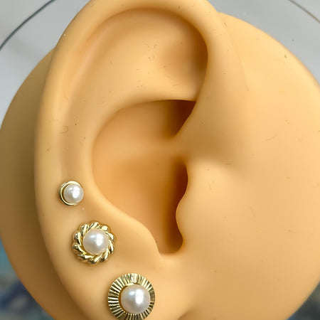 “Classic Pearl” Earrings - 14k Gold