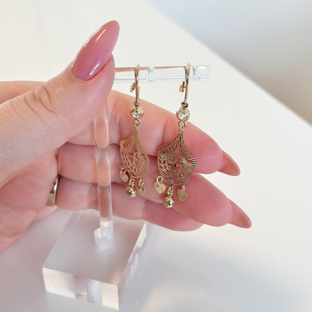 “Luminous Heart” Earrings - 14k Gold