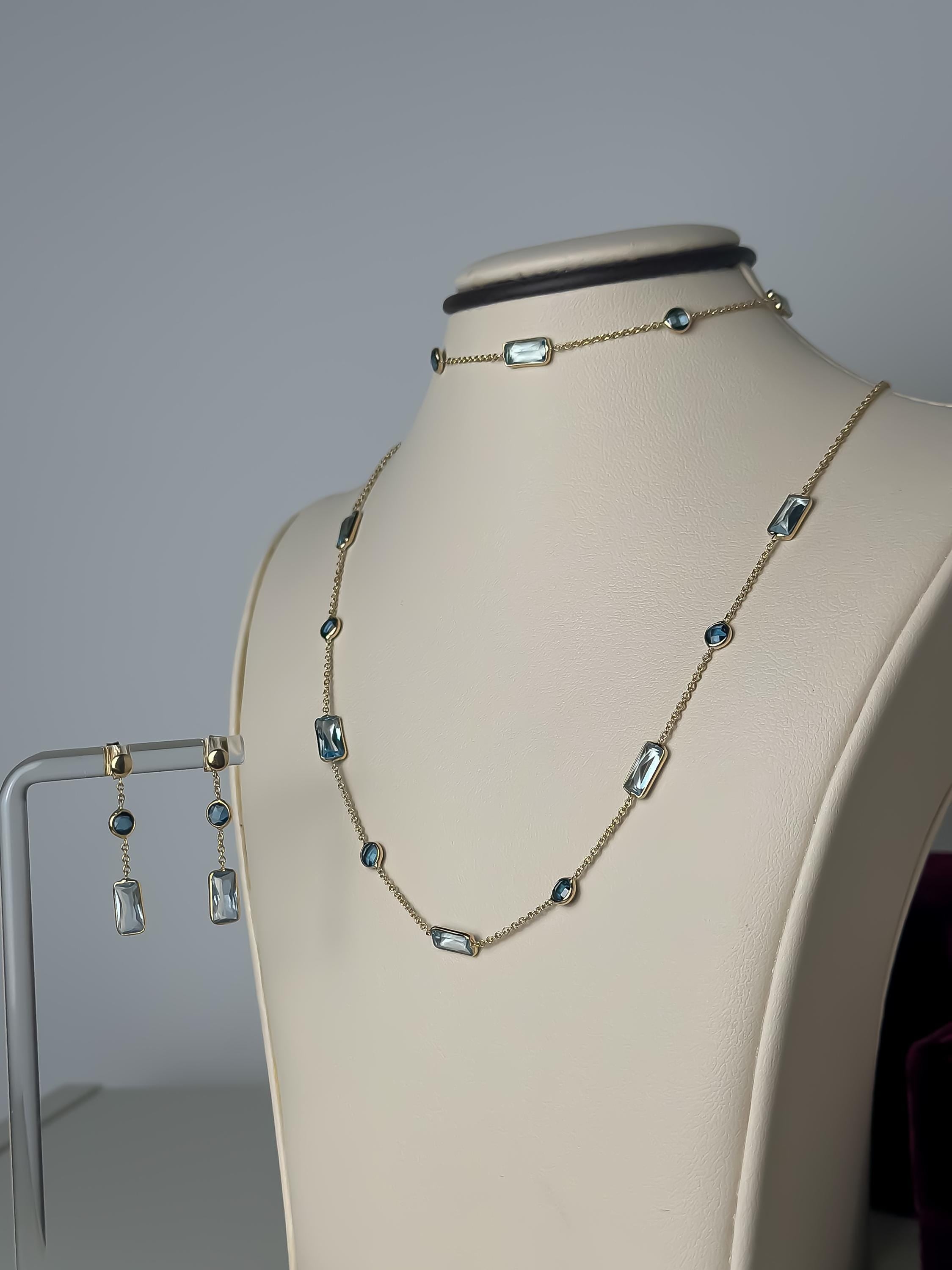 14k Gold “Midnight Spark” Set