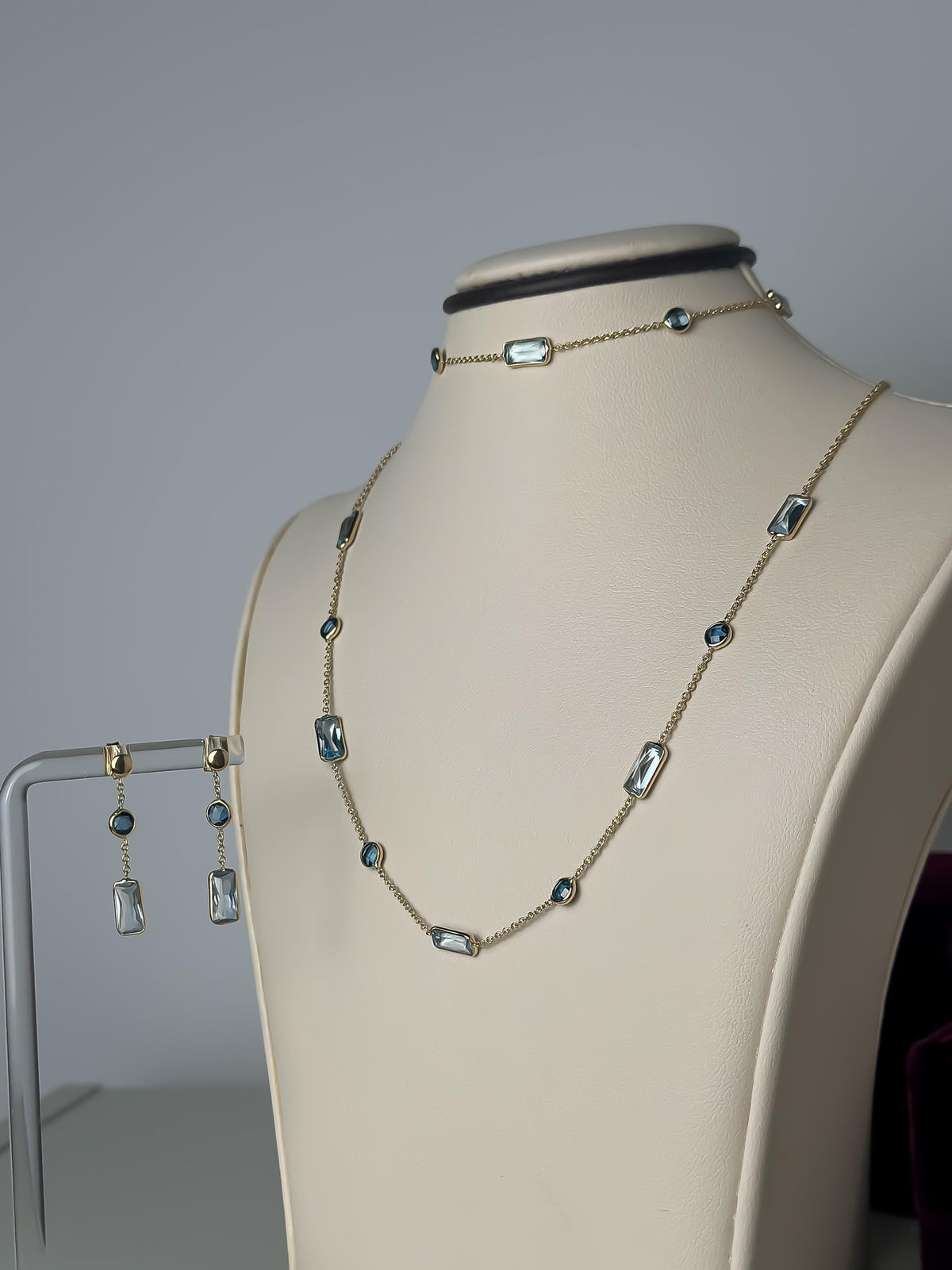 14k Gold “Midnight Spark” Set