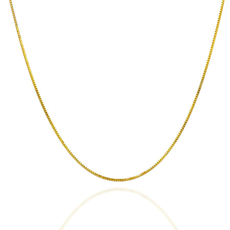 “Adjustable Dainty Box” Chain - 14k Gold