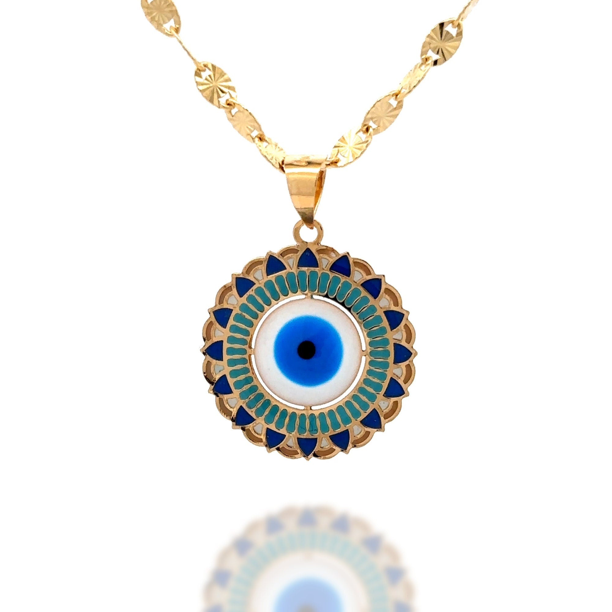“Protective Eye” Pendant – 14k Solid Gold
