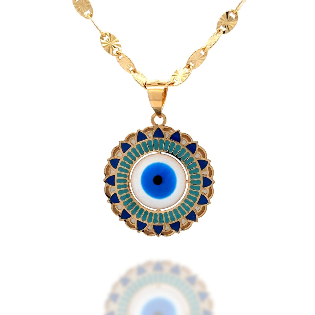 “Protective Eye” Pendant – 14k Solid Gold