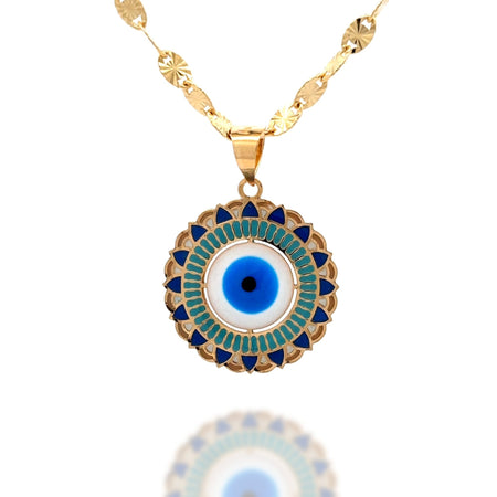 “Protective Eye” Pendant – 14k Solid Gold