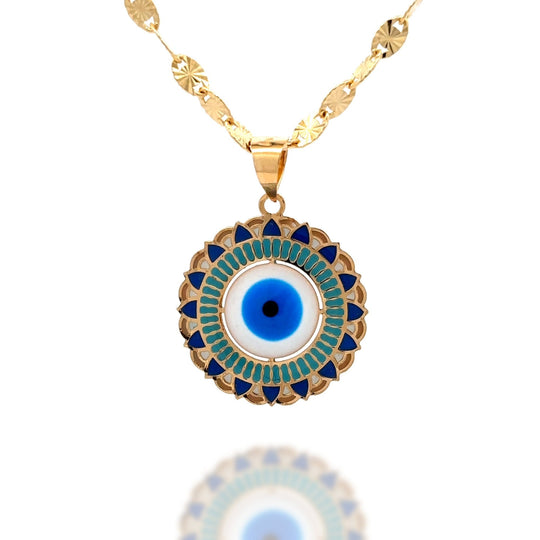 “Protective Eye” Pendant – 14k Solid Gold
