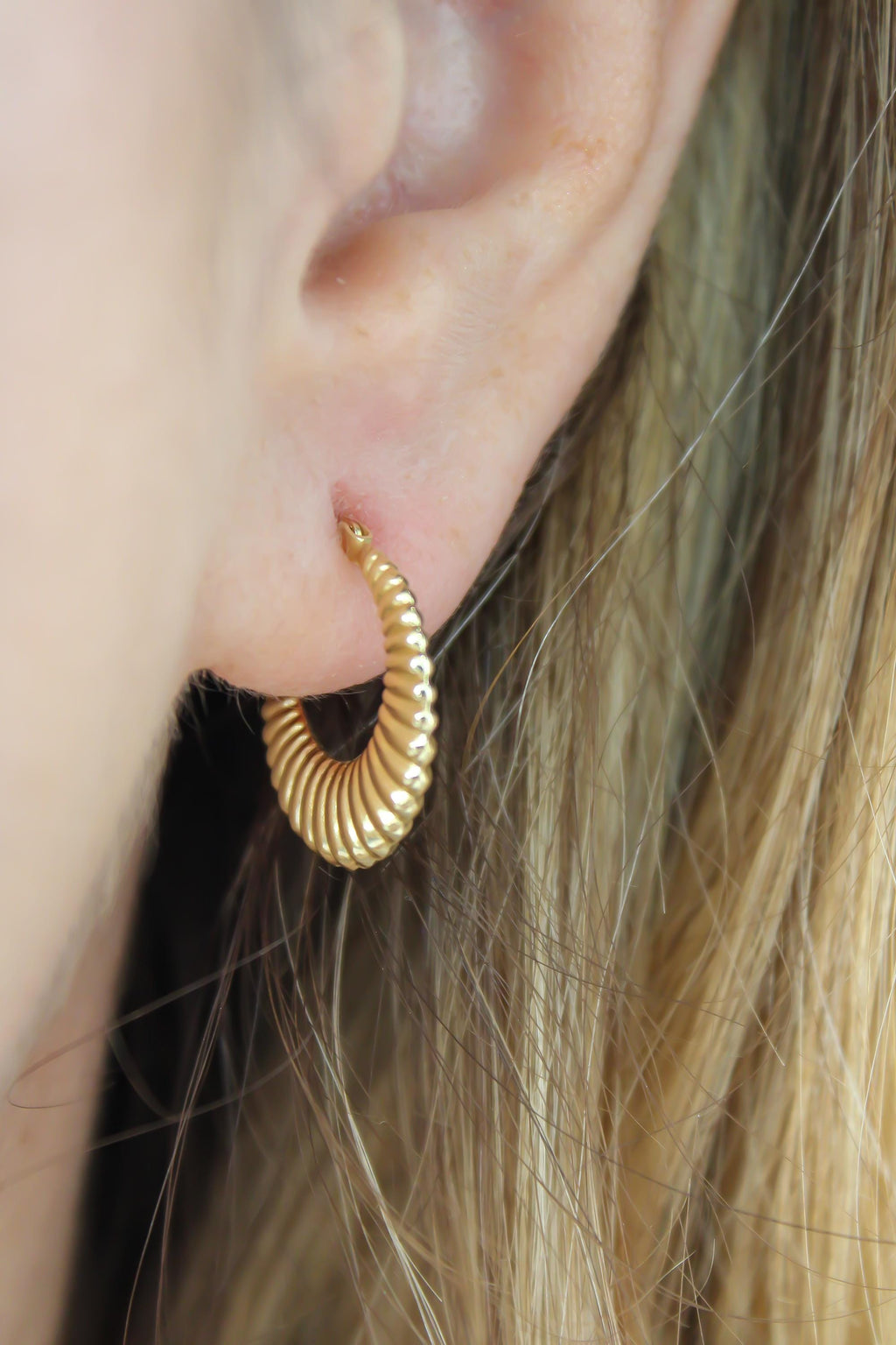 “Golden Stripes” Earrings - 14k Gold