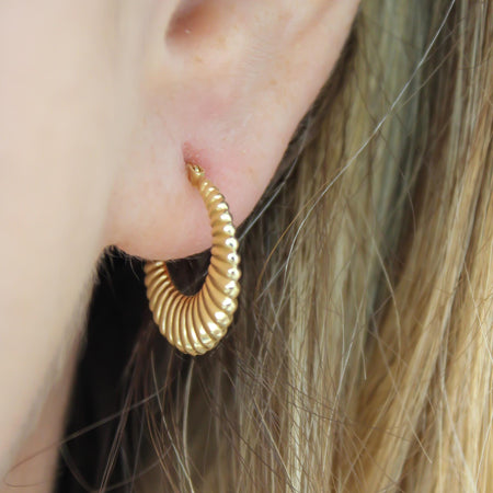 “Golden Stripes” Earrings - 14k Gold