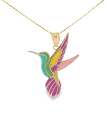 “Humming Bird” Pendant - 14k Gold