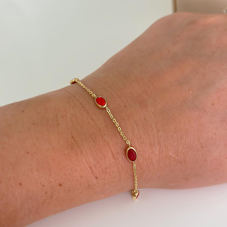 14k Gold “Red Desire” Set