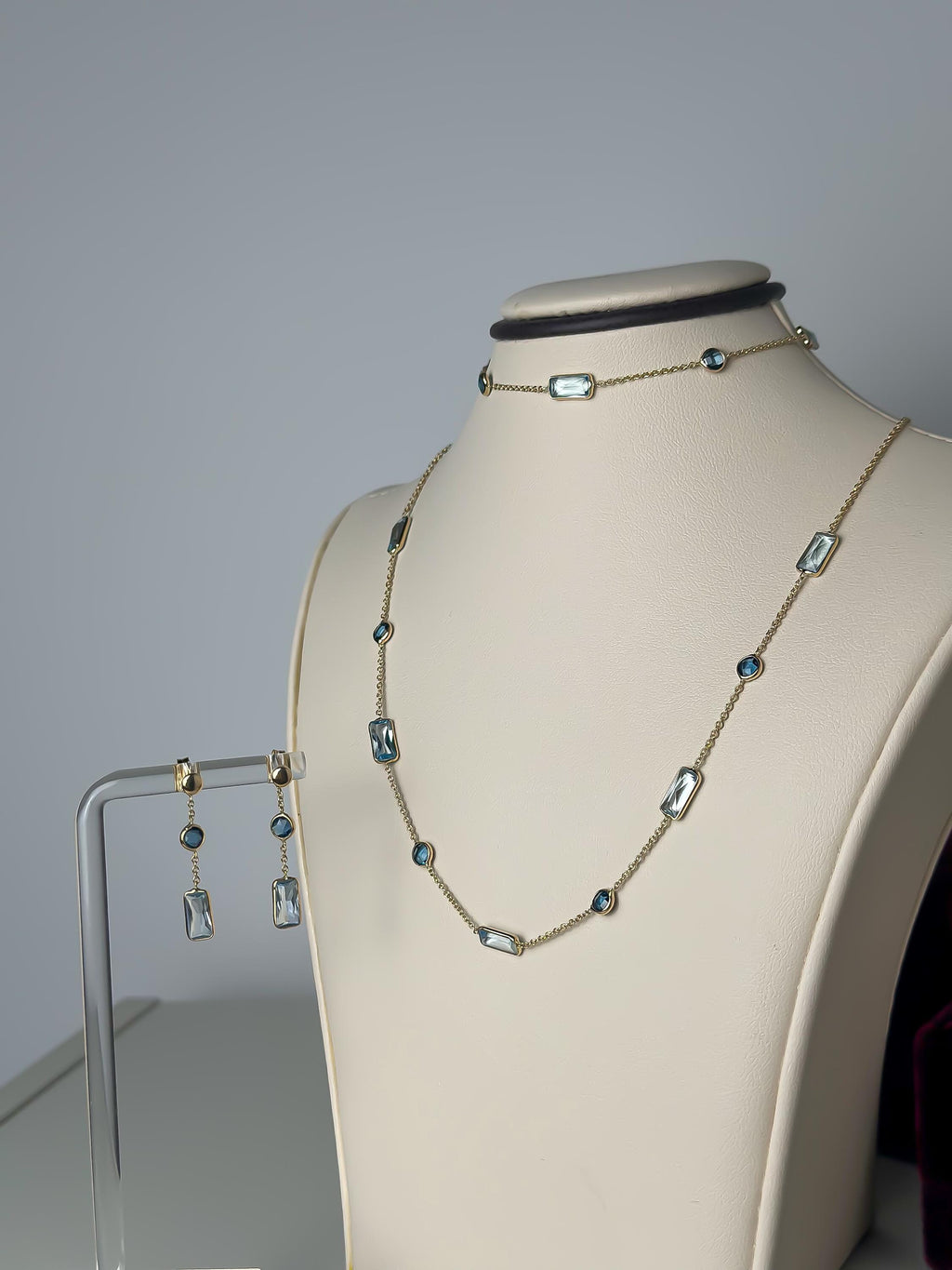 14k Gold “Midnight Spark” Set