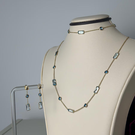 14k Gold “Midnight Spark” Set