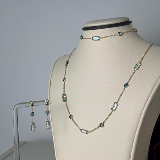 14k Gold “Midnight Spark” Set