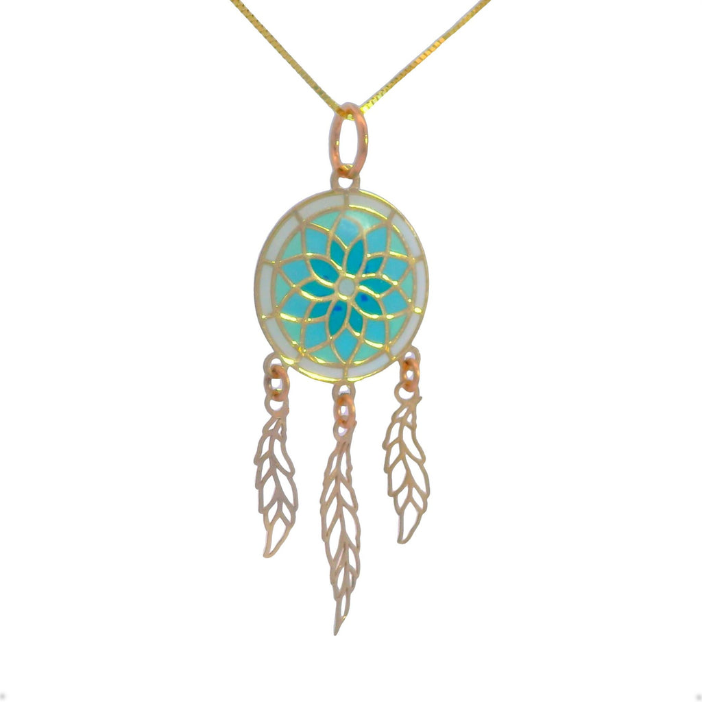 “Sacred Dreamcatcher” – 14k Solid Gold