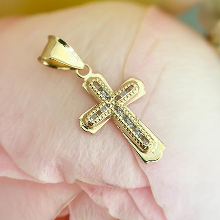 “Sacred Sparkle” Pendant - 14k Gold