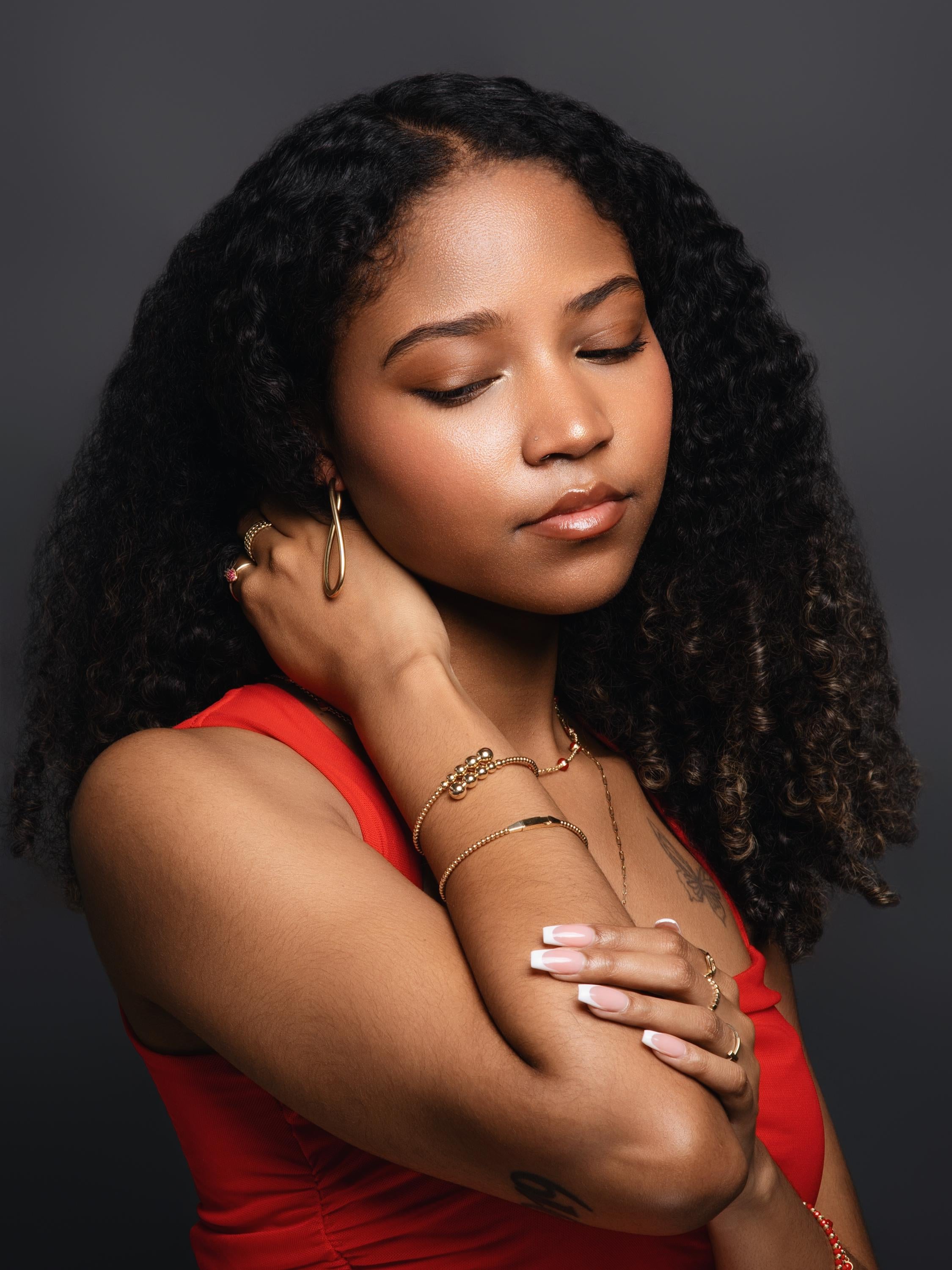 14k Gold “Beaded Bloom” Bracelets