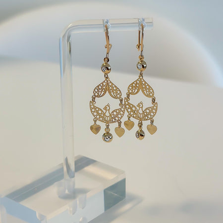 “Majestic Bloom” Earrings - 14k Gold