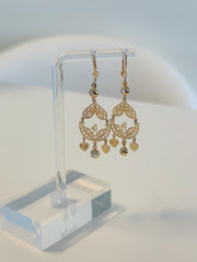 “Majestic Bloom” Earrings - 14k Gold